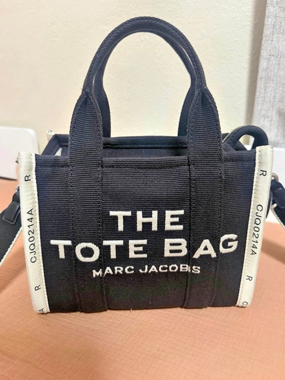 Marc Jacobs The Jacquard Small Tote Bag in Black & White